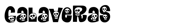 Calaveras font