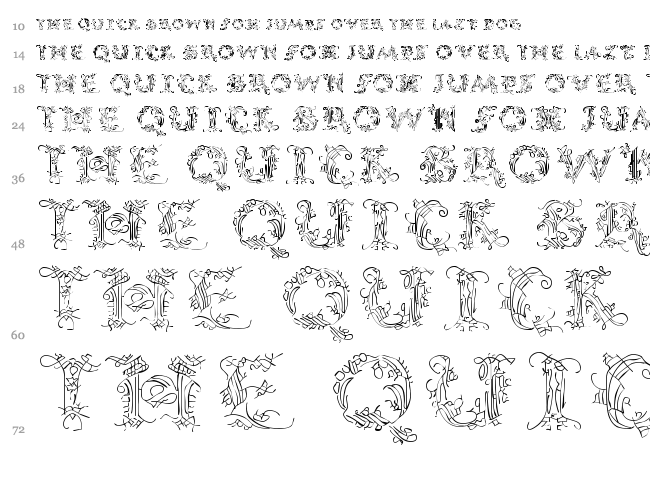 Callipsografia font waterfall