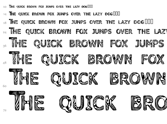 Candy Kisses font waterfall