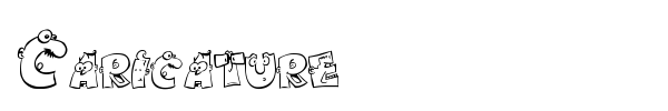 Caricature font