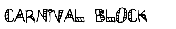 Carnival Block font