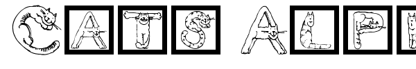 Cats Alphabet font