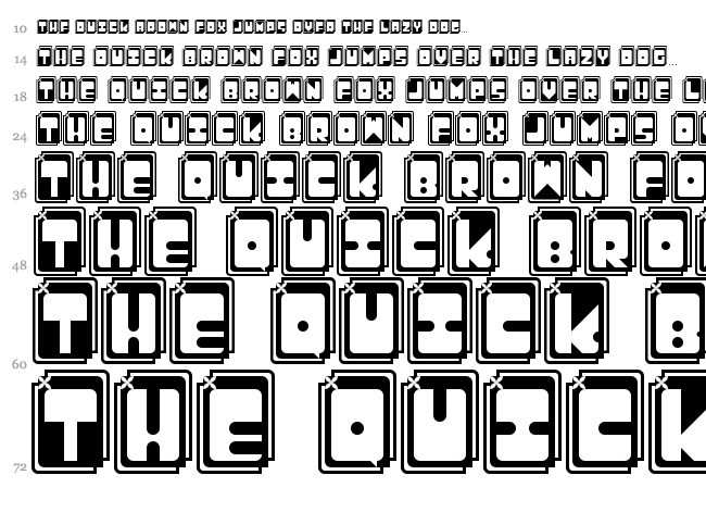 Caty font waterfall