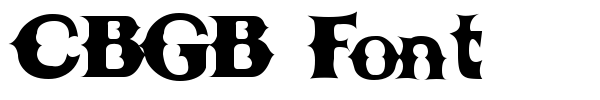 CBGB Font font