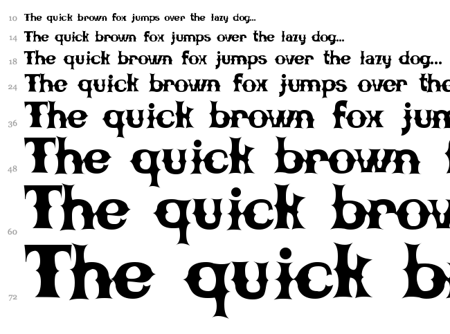 CBGB Font font waterfall