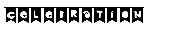 Celebration font