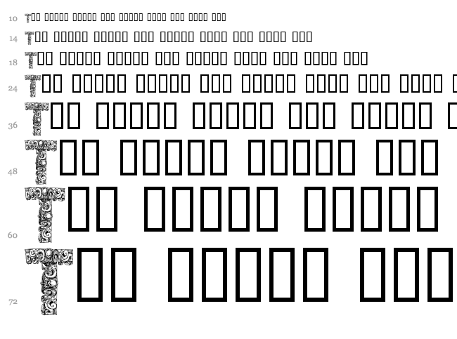 CF Azteques font waterfall