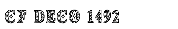 CF Deco 1492 font