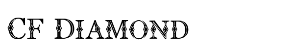 CF Diamond font