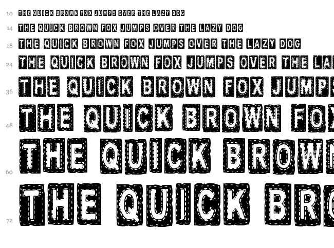 CF Tissus font waterfall