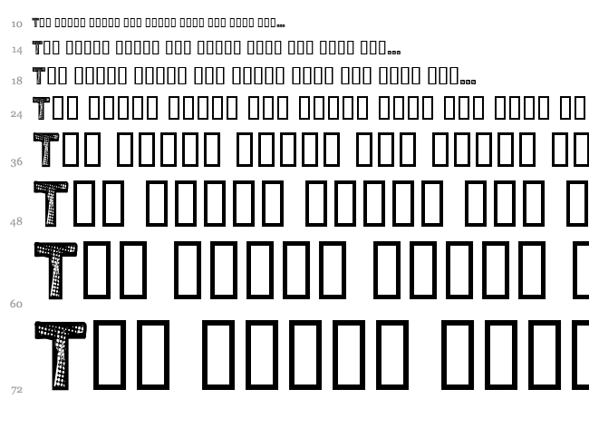 CF Urban Life font waterfall