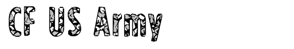 CF US Army font