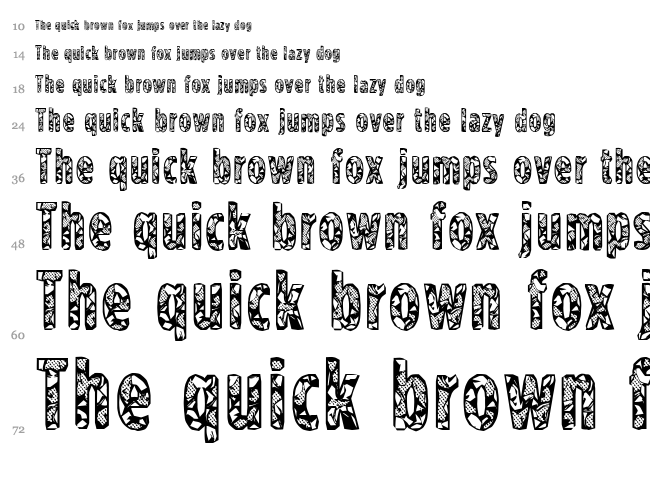 CF US Army font waterfall