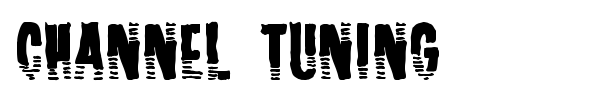 Channel Tuning font