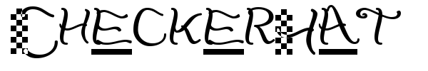 CheckerHat font