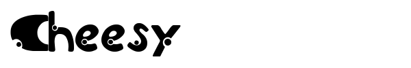Cheesy font