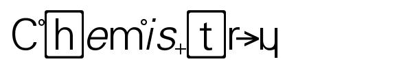 Chemistry font