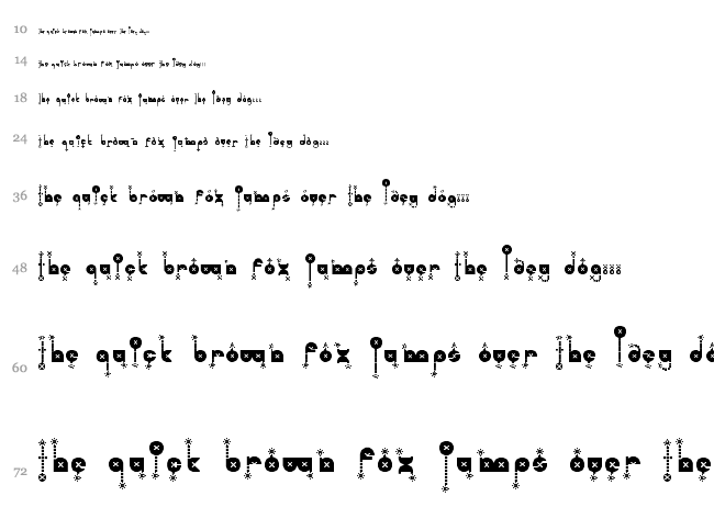 Cherry Bomb font waterfall