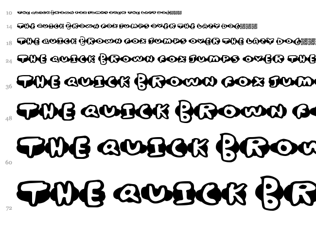 Chicken Waffles font waterfall