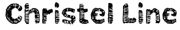 Christel Line Black font preview
