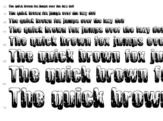 Chromium font waterfall