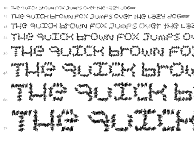 Chronic Sales font waterfall