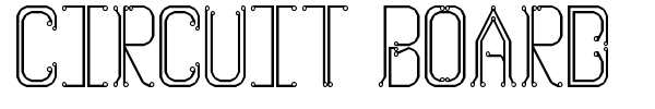 Circuit Board font