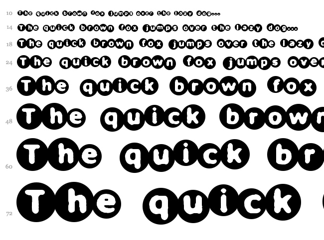 Circulate BRK font waterfall