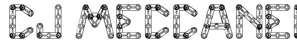 CJ Meccanector font preview