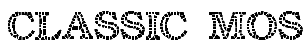 Classic Mosaic font