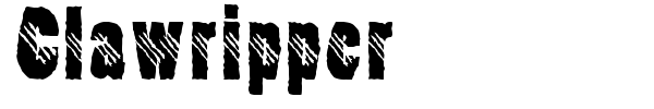 Clawripper font