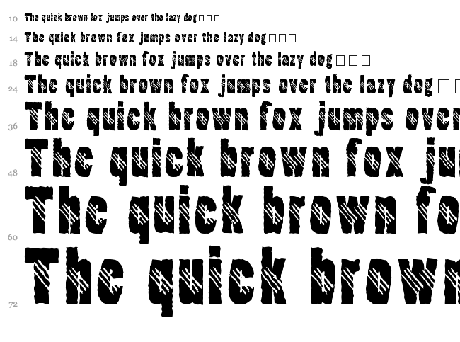 Clawripper font waterfall