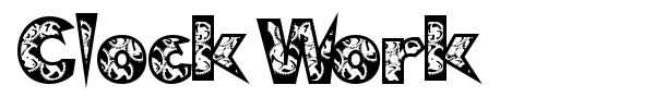Clock Work font