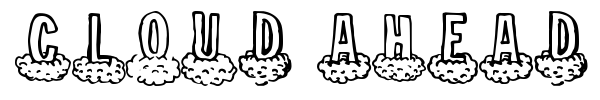 Cloud Ahead font preview