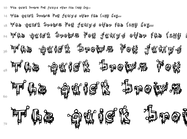 Clout? font waterfall