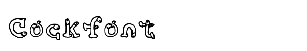 Cockfont font