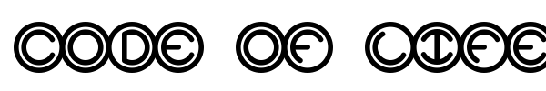 Code Of Life + Spheroids BRK font preview