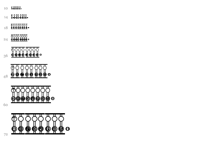 Code Of Life + Spheroids BRK font waterfall