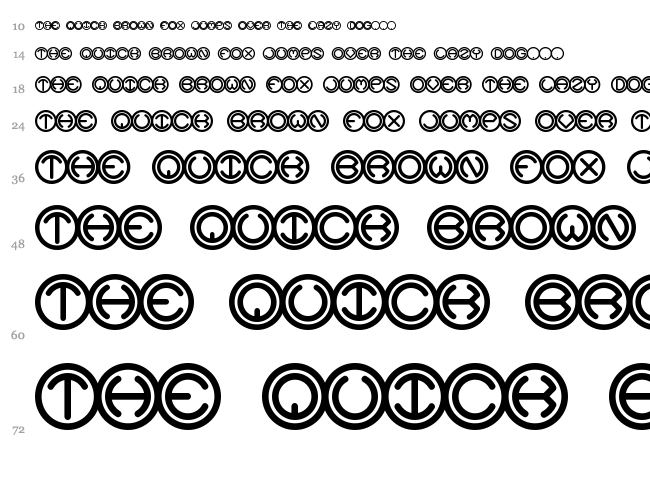 Code Of Life + Spheroids BRK font waterfall