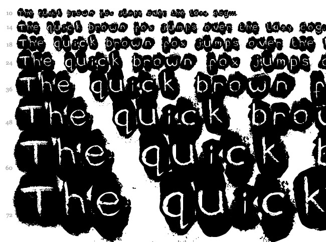 Coffee font waterfall