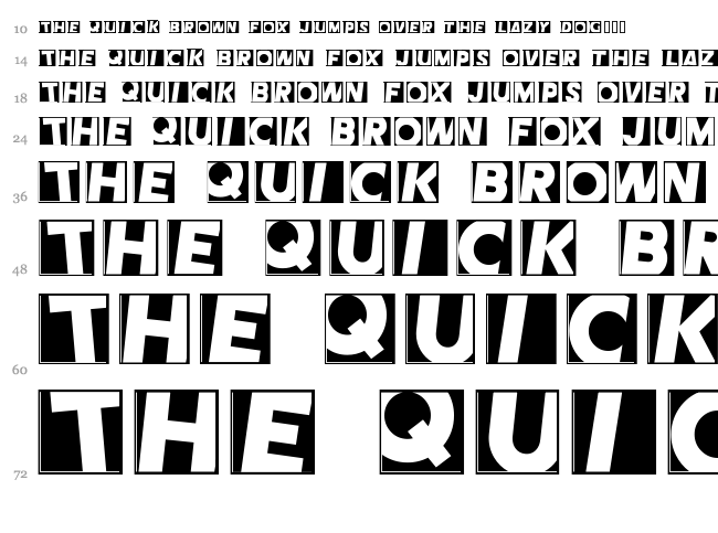 Comet font waterfall