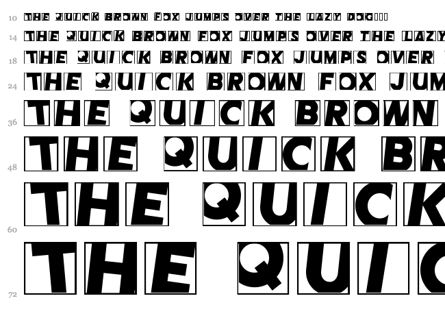 Comet font waterfall