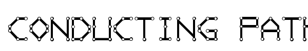 Conducting Paths font