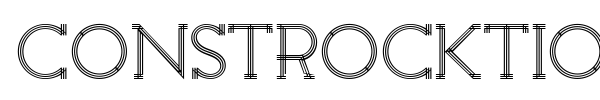 Constrocktion font