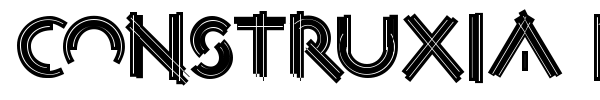 Construxia Black Inline font