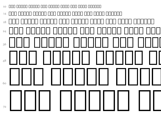 Counter Flipper font waterfall
