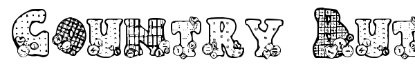 Country Button font