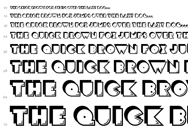 Crackman font waterfall
