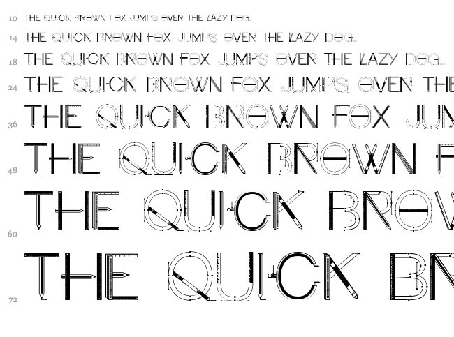 Craft Font font waterfall