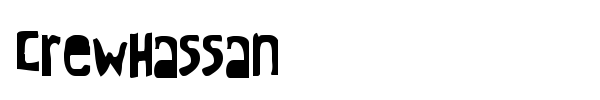 CrewHassan font